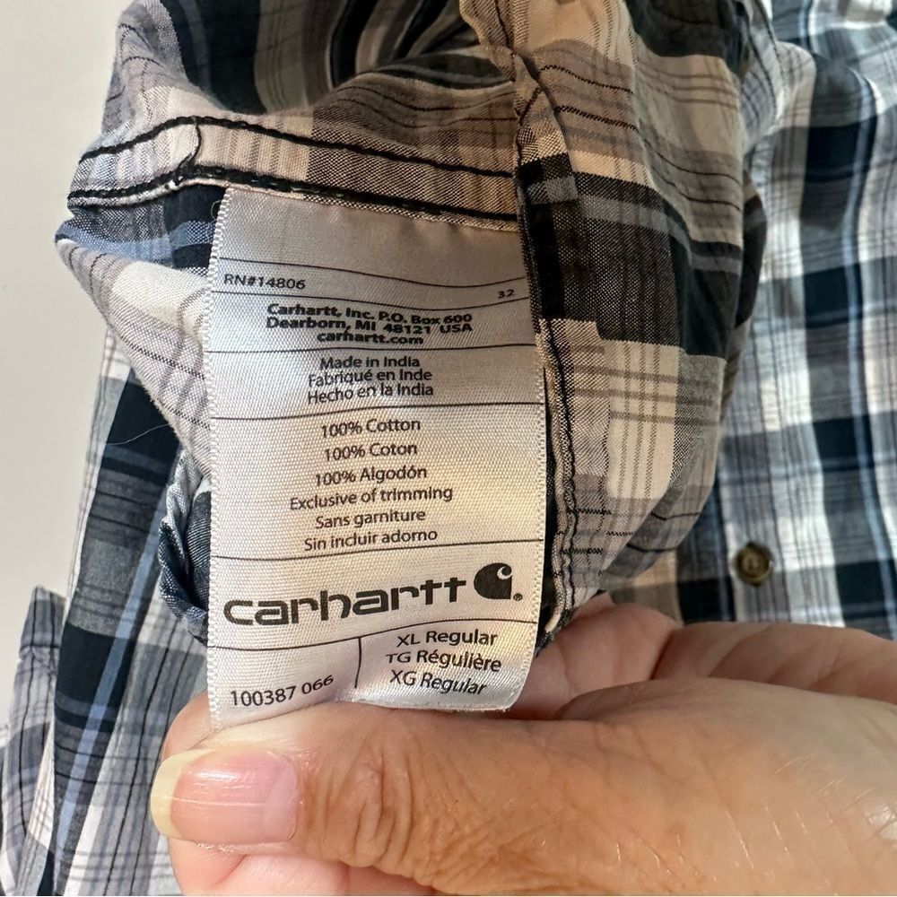 Carhartt Black and White Casual Button Down Shirt - Picture 4 of 7